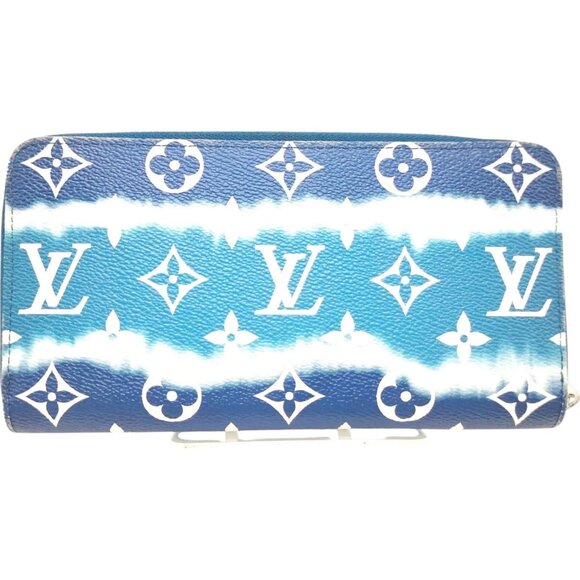319457BU (S6) Louis Vuitton Wallet Long Blue Monogram - Picture 2 of 10